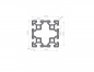 Preview: Aluminium profile 80x80 groove 10 B-type